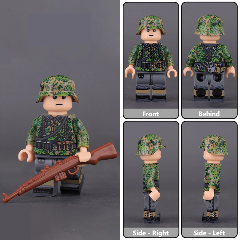 WW2 German G43 Infantry Soldier Custom Military Figure