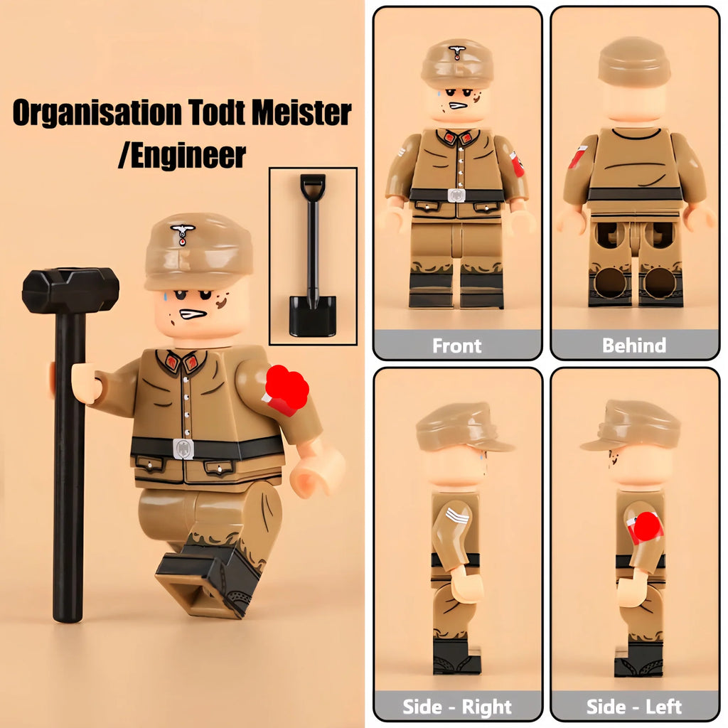 WW2 German Engineer Unit Solider Custom Military Figure