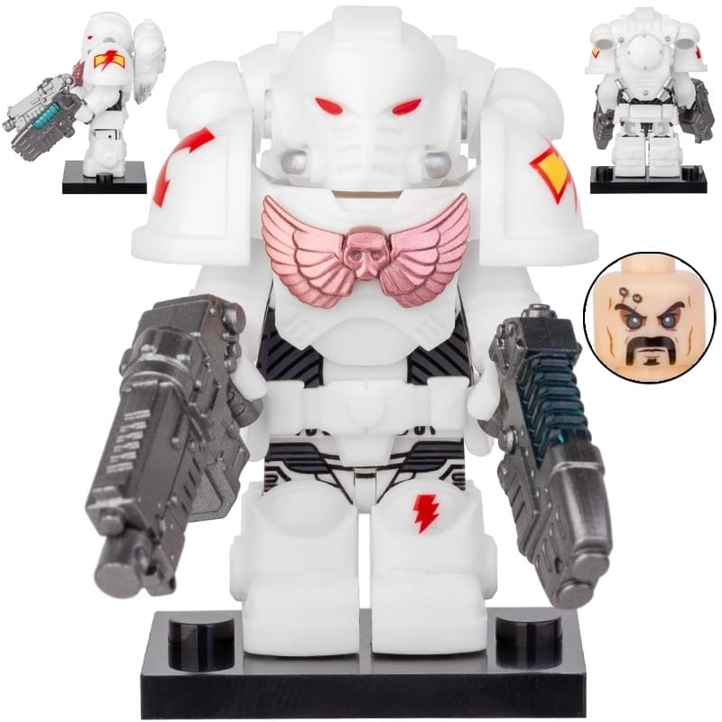 White Scars Space Marine Warhammer 40K Minifigure - Minifigure Bricks