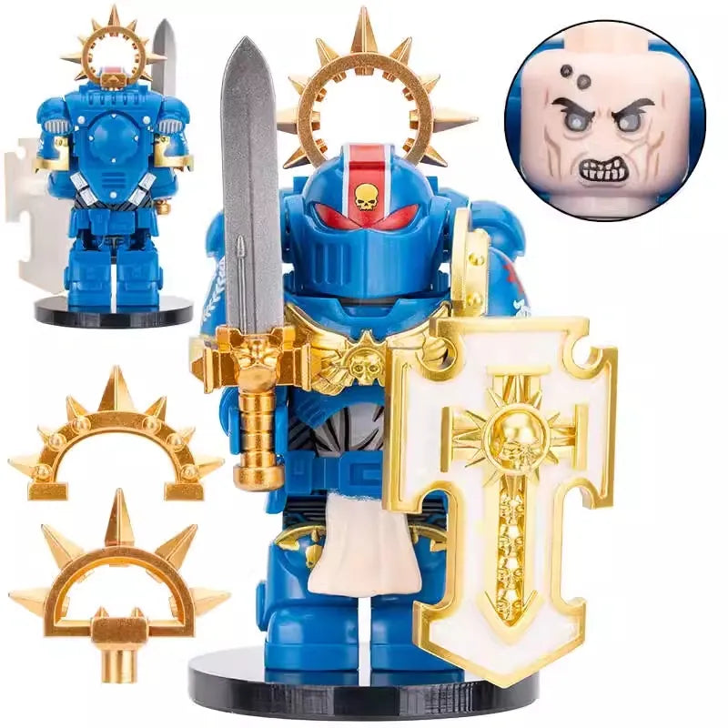 Ultramarines Bladeguard Veteran Warhammer 40K Minifigure - Minifigure Bricks