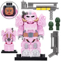 T-60 Power Armor (Pink) Custom Fallout Minifigure - Minifigure Bricks