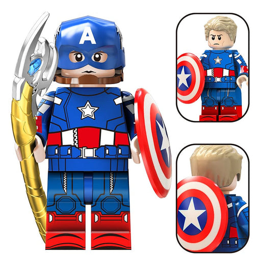 Captain America (Endgame) Custom Marvel Superhero Minifigure - Minifigure Bricks