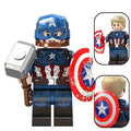 Captain America (Endgame) (damaged suit) Custom Marvel Superhero Minifigure - Minifigure Bricks