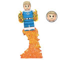 Human Torch (Fantastic Four First Steps) Custom Marvel Superhero Minifigure - Minifigure Bricks