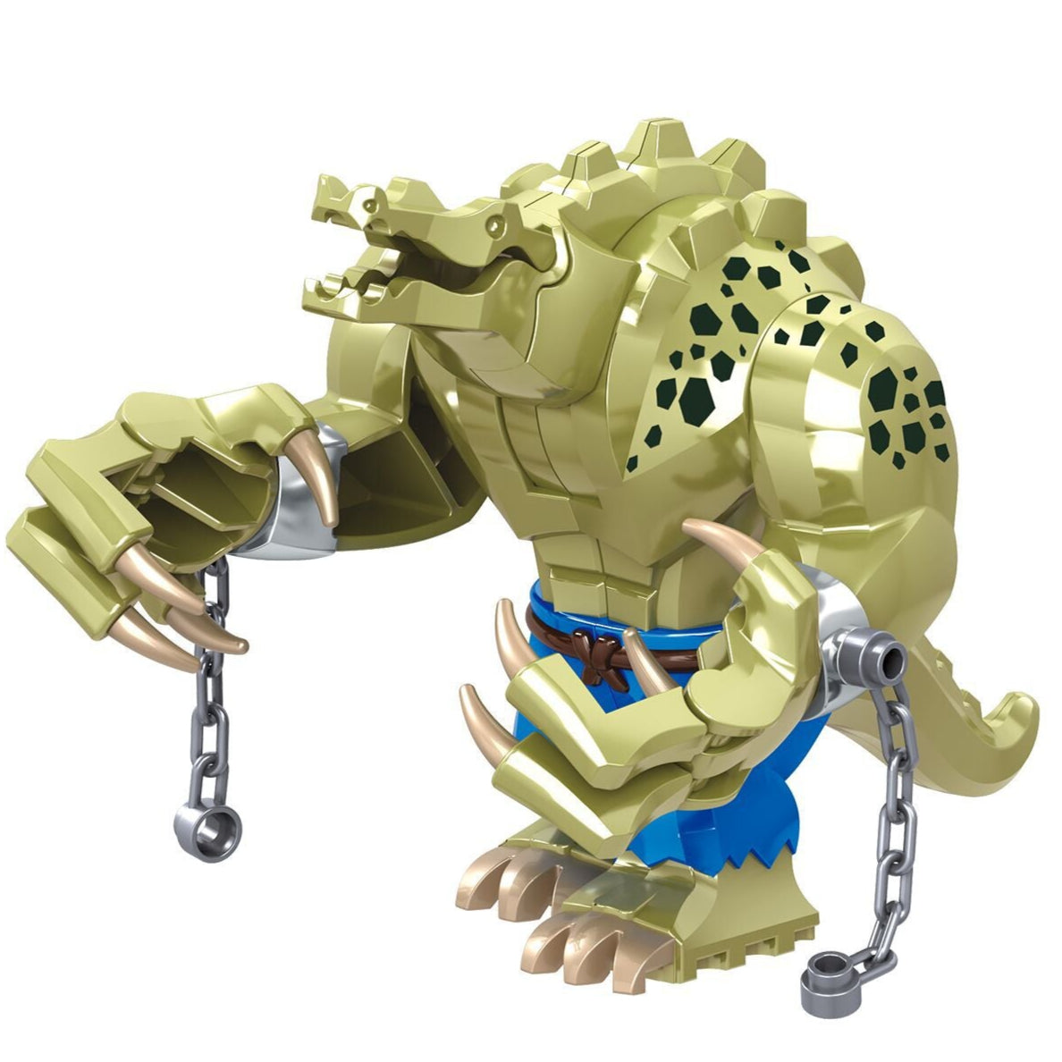 Killer Croc Custom DC Comics Supervillain Large Minifigure - Minifigure Bricks