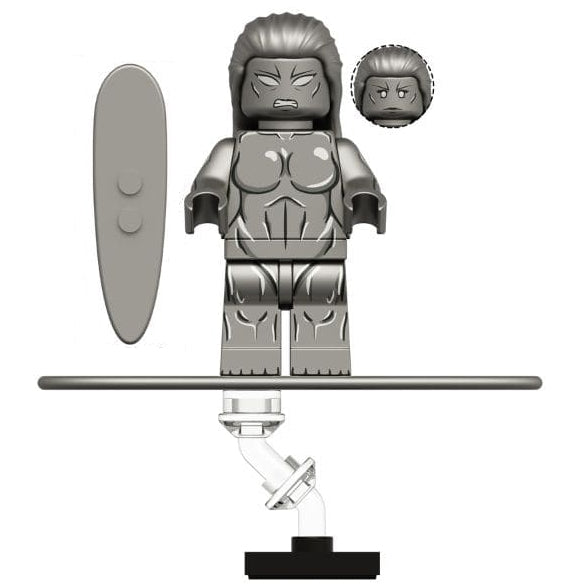 Silver Surfer (First Steps) Custom Marvel Superhero Minifigure - Minifigure Bricks