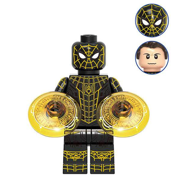 Spider-Man (Black & Gold Suit) Custom Marvel Superhero Minifigure