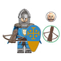 Knight of the Order of Jerusalem Bowman Custom Minifigure - Minifigure Bricks