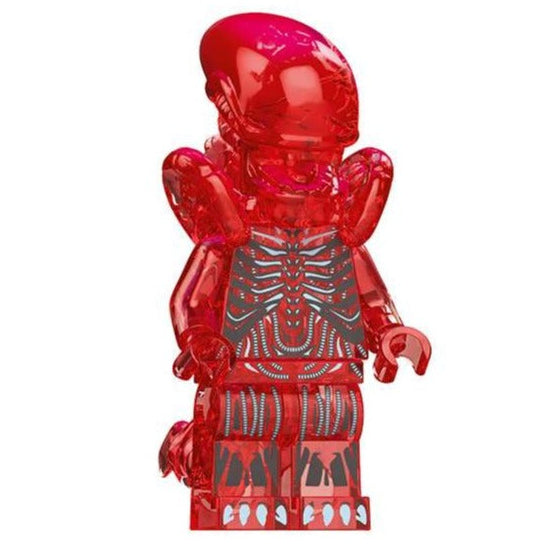 Aliens Transparent Red Xenomorph Minifigure