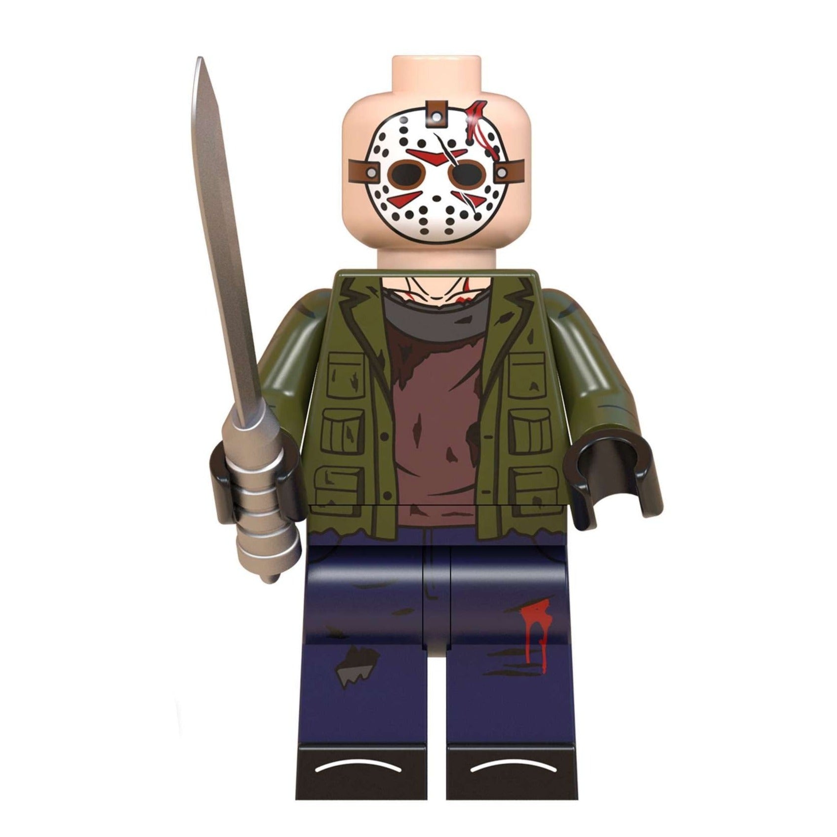 Jason Voorhees Custom Horror Minifigure - Minifigure Bricks