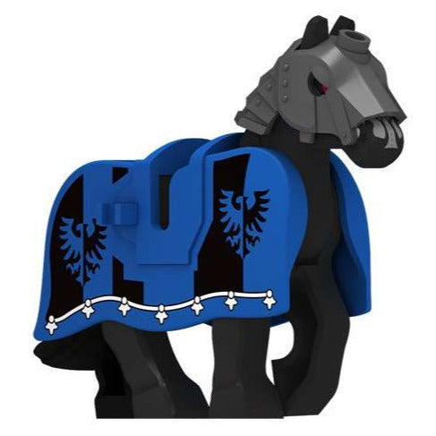Medieval Black Warhorse Custom Minifigure