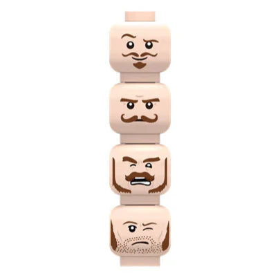 Medieval Minifigure Heads Custom Accessory