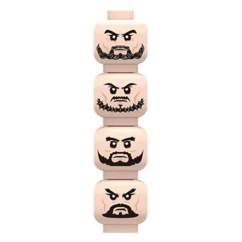 Minifigure Heads Custom Accessory - Minifigure Bricks