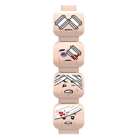 Minifigure Heads Custom Accessory - Minifigure Bricks
