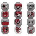 Zombie Minifigure Heads Custom Accessory - Minifigure Bricks