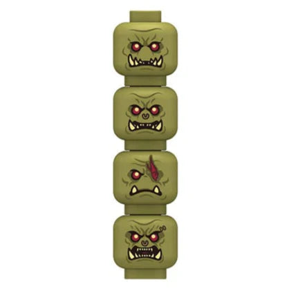 Orc Minifigure Expression Heads Custom Accessory