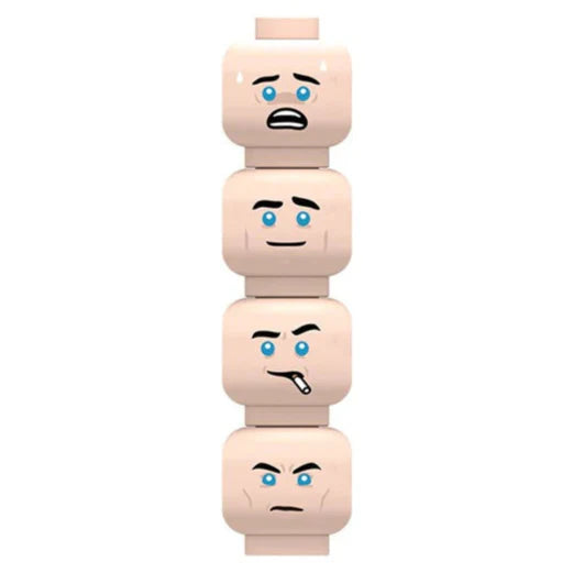 Minifigure Heads Custom Accessory - Minifigure Bricks