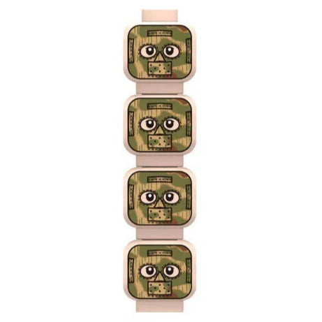 Camouflage Minifigure Heads Custom Accessory - Minifigure Bricks
