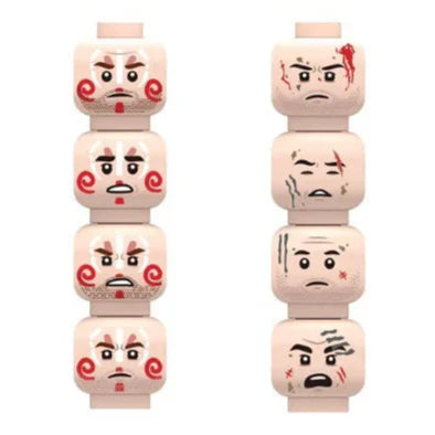 Military Minifigure Expression Heads Custom Accessory