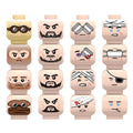 Minifigure Heads Custom Accessory - Minifigure Bricks