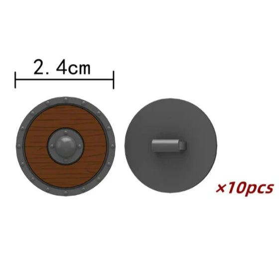Medieval Army Shield Accessory Set - Minifigure Bricks