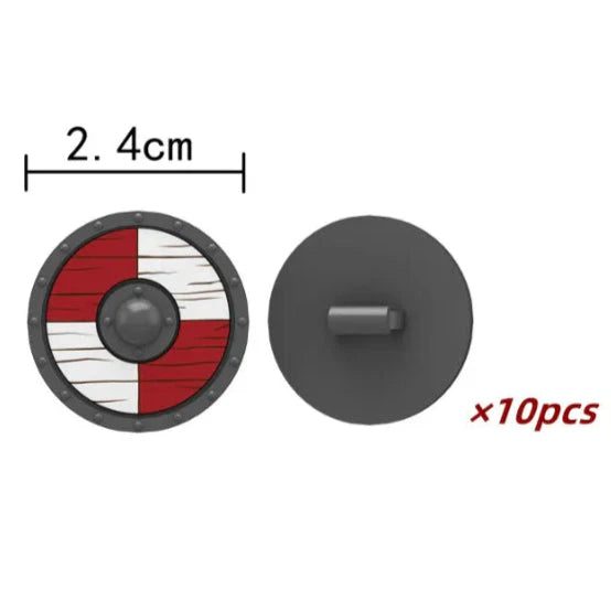 Medieval Army Shield Accessory Set - Minifigure Bricks