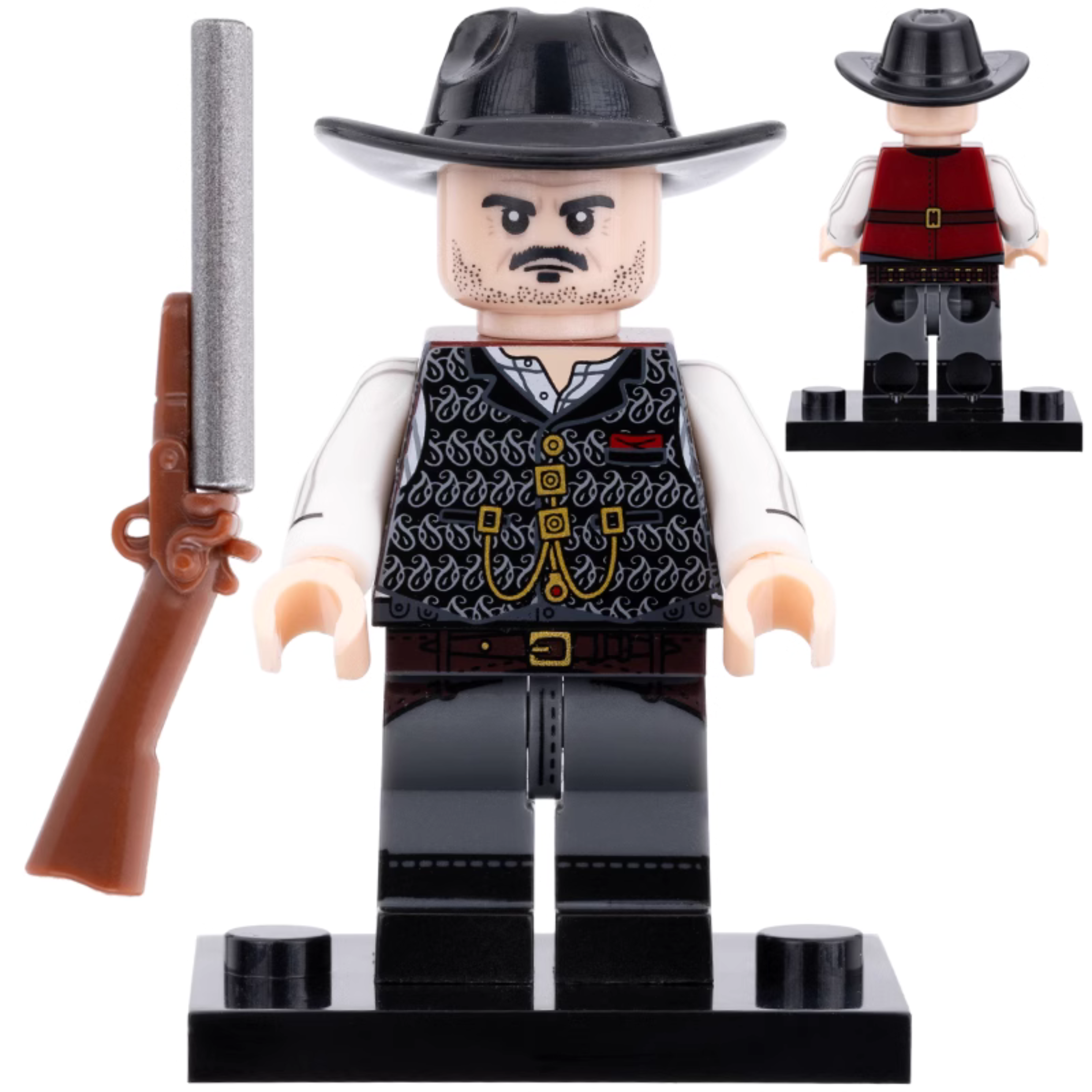 Dutch van der Linde Red Dead Redemption Custom Minifigure - Minifigure Bricks