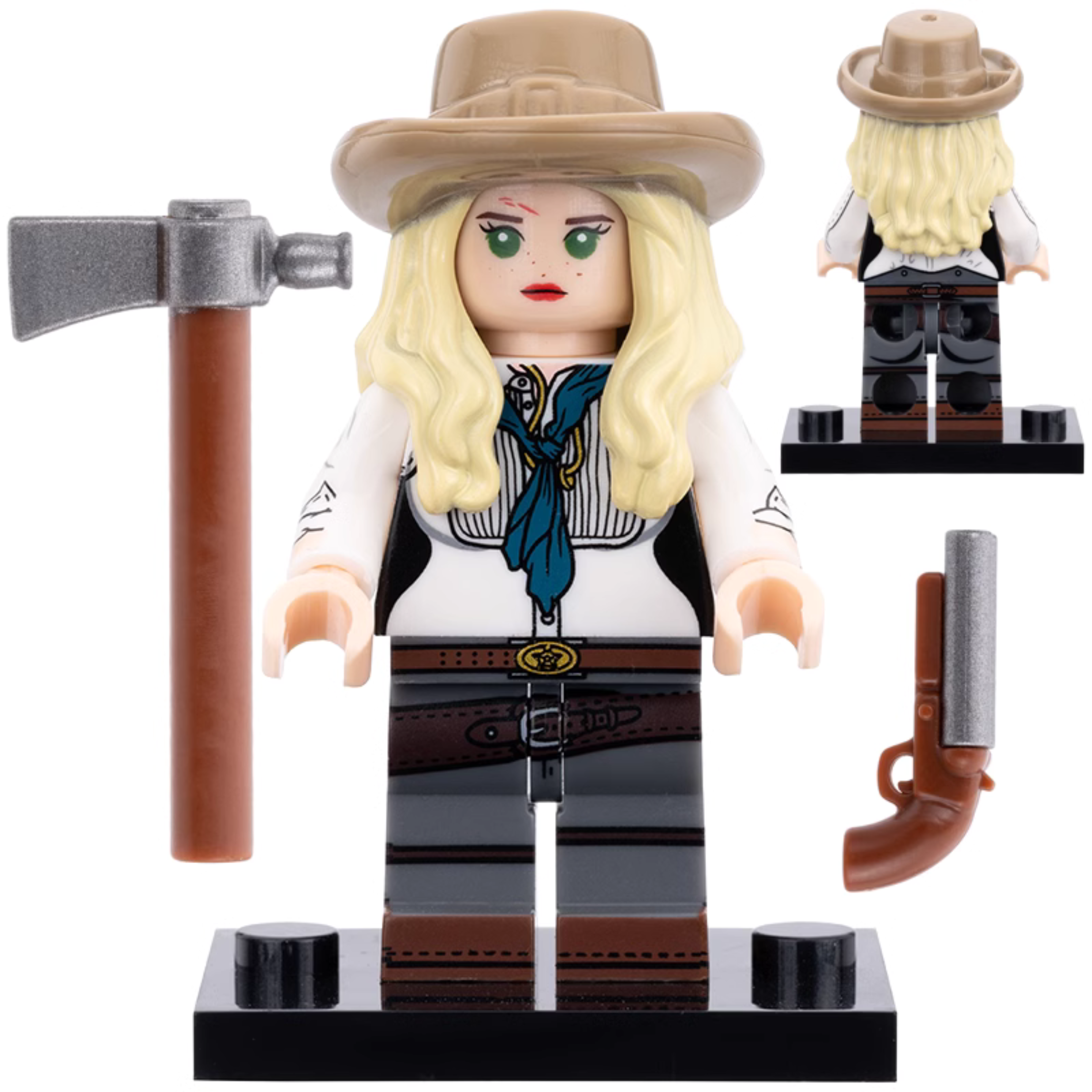 Sadie Adler Red Dead Redemption Custom Minifigure - Minifigure Bricks