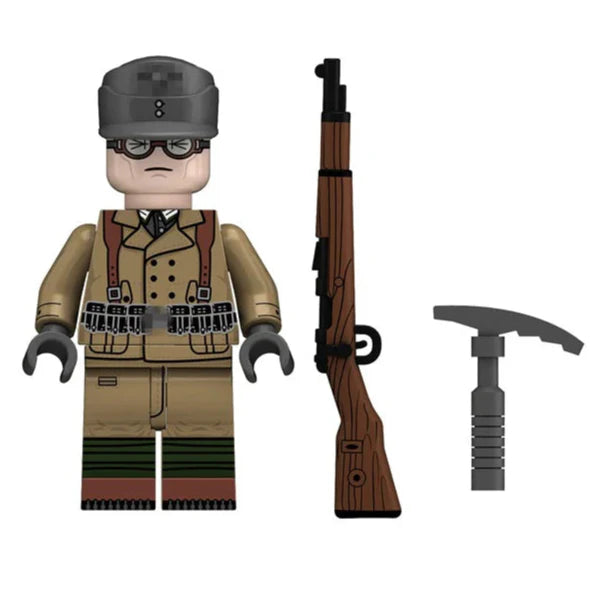 WW2 German Gebirgsjager Soldier (98K) Custom Military Minifigure - Minifigure Bricks