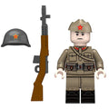 World War II Soviet infantry Soldier Custom Military Minifigure - Minifigure Bricks