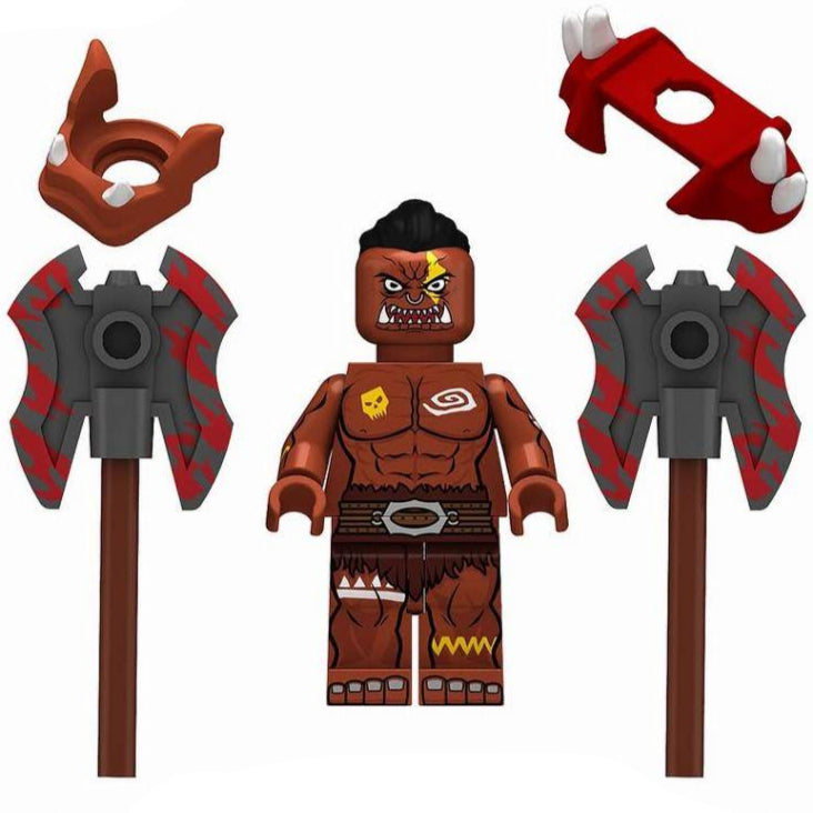 Orc Berserker Custom Warcraft Game Minifigure