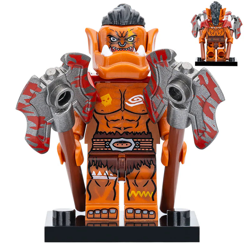 Orc Berserker Custom Warcraft Game Minifigure