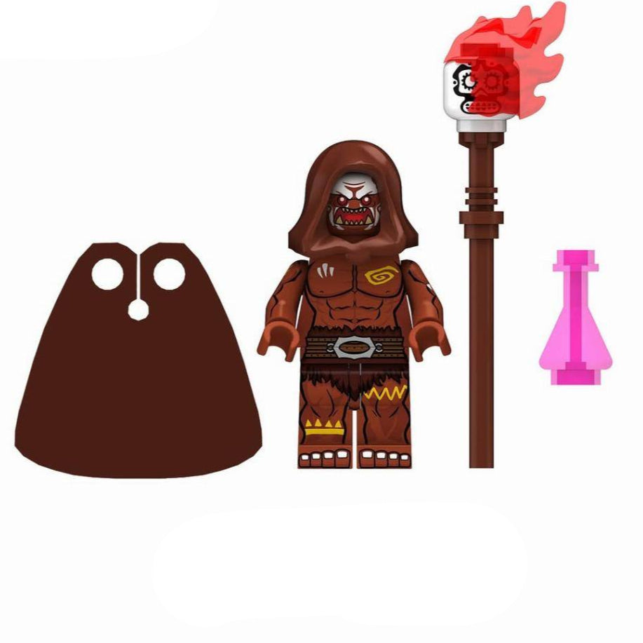 Orc Mage Custom Warcraft Game Minifigure - Minifigure Bricks
