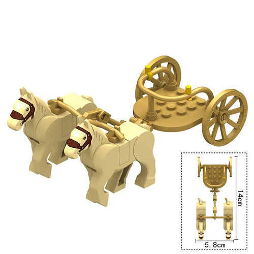 Ancient Egyptian Horse Chariot Custom History Minifigure - Minifigure Bricks
