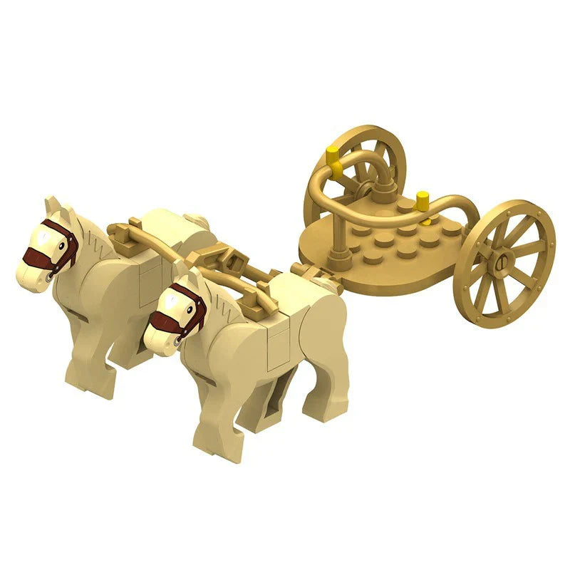 Ancient Egyptian Horse Chariot Custom History Minifigure - Minifigure Bricks
