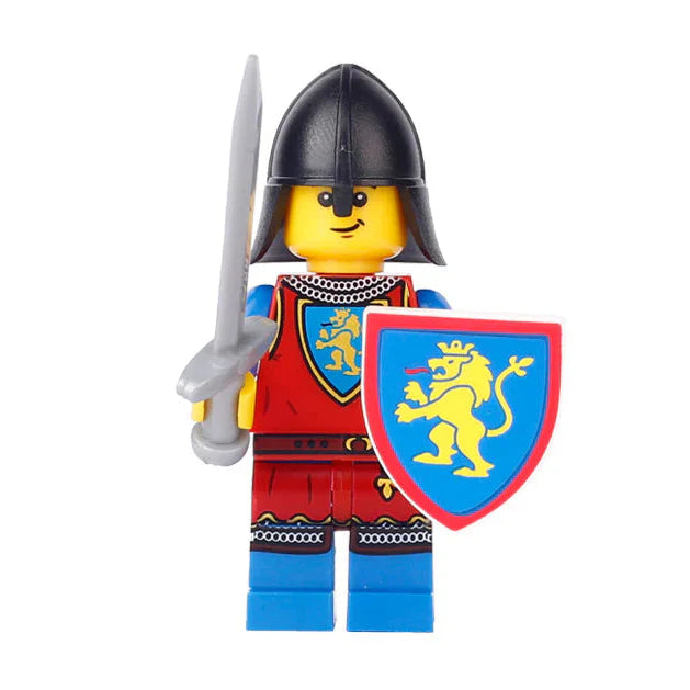 Lion Knight From Lego Castle Custom Soldier Minifigure - Minifigure Bricks