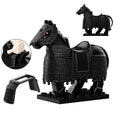 Medieval Armored Black Warhorse Custom Minifigure