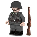 German WW2 Soldier Custom Minifigure - Minifigure Bricks