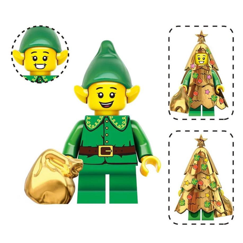 Christmas Elf Custom Minifigure