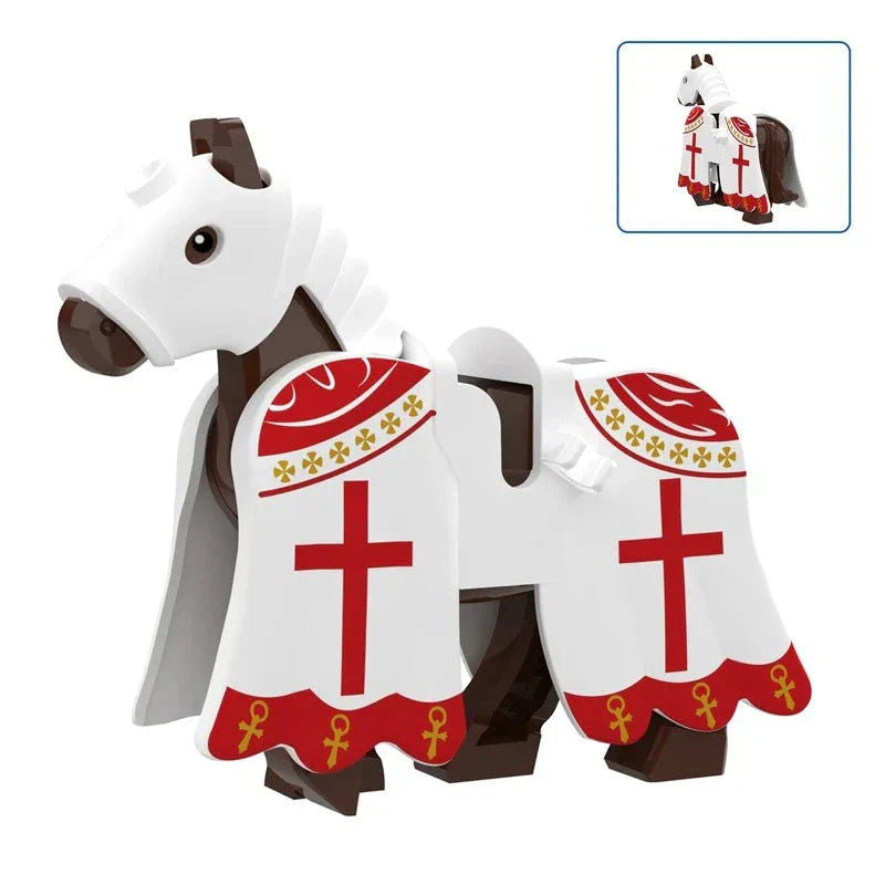 Medieval Warhorse Custom Minifigure
