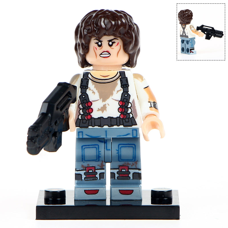 Ellen Ripley from Aliens Custom Horror Minifigure - Minifigure Bricks