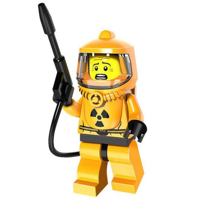 Hazmat Guy custom Collectable Series Minifigure - Minifigure Bricks
