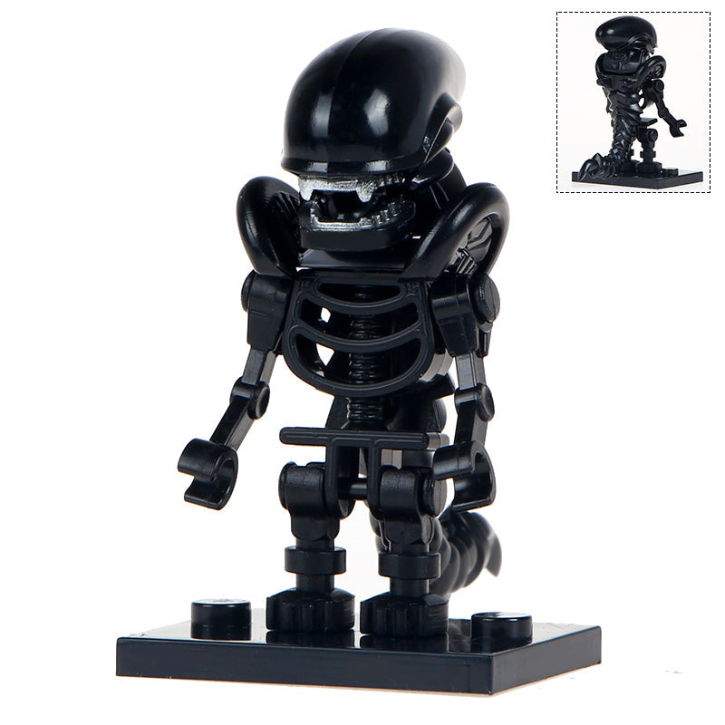 Alien Xenomorph Skeleton Body Custom Minifigure - Minifigure Bricks
