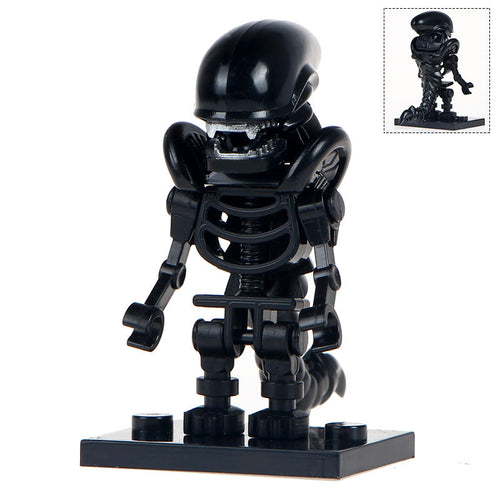 Alien Xenomorph Skeleton Body Custom Minifigure - Minifigure Bricks