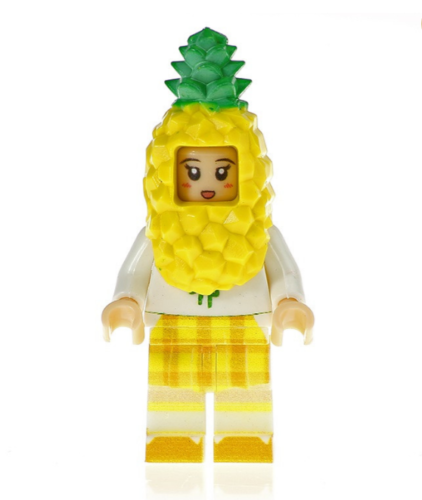Pineapple Outfit Mascot Food Minifigure - Minifigure Bricks