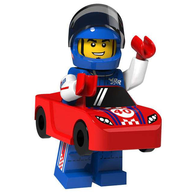 Race Car Guy Custom Collectable Series Minifigure - Minifigure Bricks