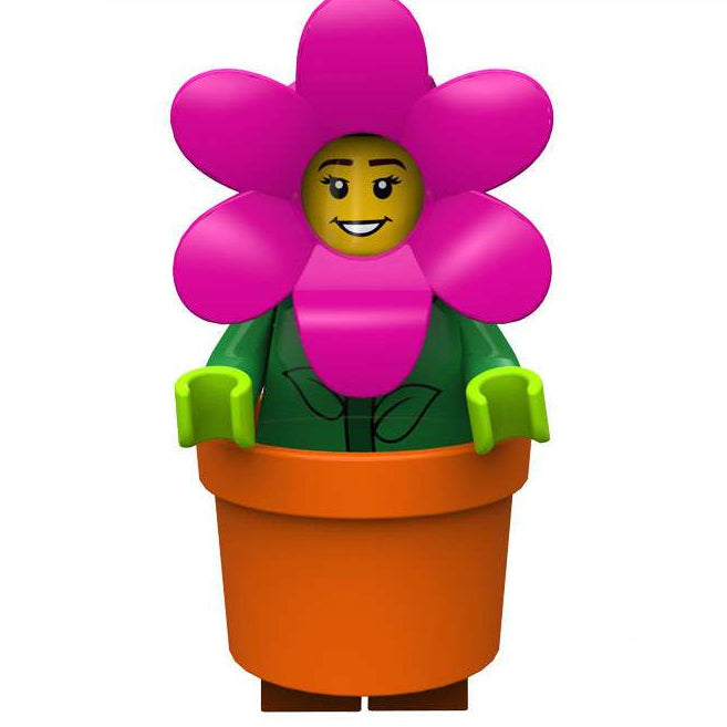 Flower Pot Girl Custom Collectable Series Minifigure