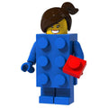 Brick Suit Girl Custom Collectable Series Minifigure - Minifigure Bricks