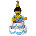 Birthday Cake Guy Custom Collectable Series Minifigure - Minifigure Bricks