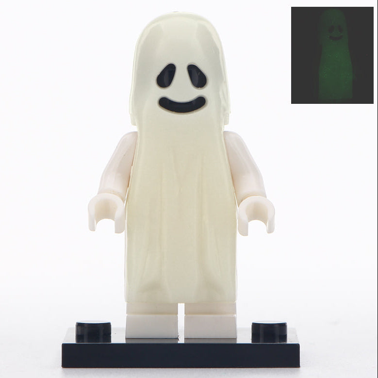 Glow in the Dark Ghost Custom Horror Minifigure